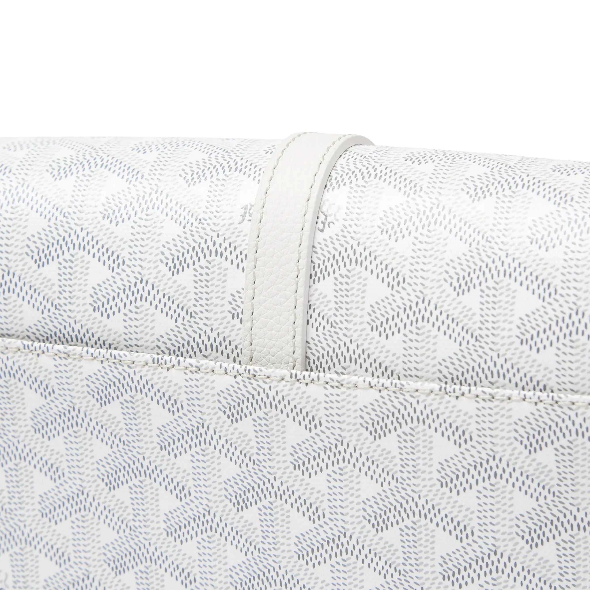 Upper View of Goyard Goyardine Belvedere II White PM Messenger Bag BELVE3PMLTY50CG50P